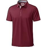 MAGCOMSEN Men's Polo Shirts Short Sleeve UPF 50+ Dry Fit Performance Golf Shirts Casual Athletic Collared Shirt