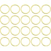 uxcell Brass Hollow Circle Bezel Round Linking Rings, for Earrings Necklaces Jewelry Making