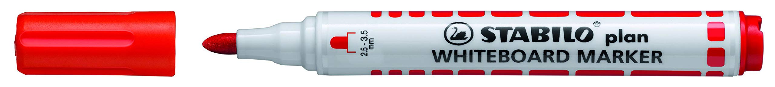 Stabilo Point Dry Wipe Markers (Pack of 10) red