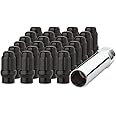 DPAccessories 24 Black 12x1.5 Closed End ET Spline Tuner Lug Nuts for Aftermarket Wheels LCE3L6HESBK04024
