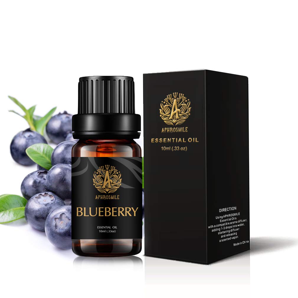 Aromatherapy Blueberry Essential Oil for Diffuser, Essential Oil Blueberry for Humidifier, Therapeutic Grade Blueberry Essential Oil for Home, 10ml Aromatherapy Blueberry Oil for Soap Making