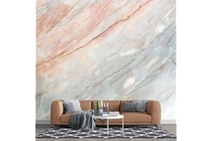 TOKMOCO Custom Pink Gray Marble Peel and Stick Wallpaper For Walls 3d Modern Marble Wall Mural Home Decor