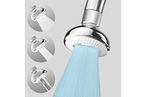 Gustano UFO Series Wide Spray Area Anti-Splash 360° Rotatable Kitchen Sink Faucet Aerator, 3 Modes Kitchen Faucet Head Replacement, Faucet Extender & Sink Sprayer Attachment with 55/64'' Female Thread