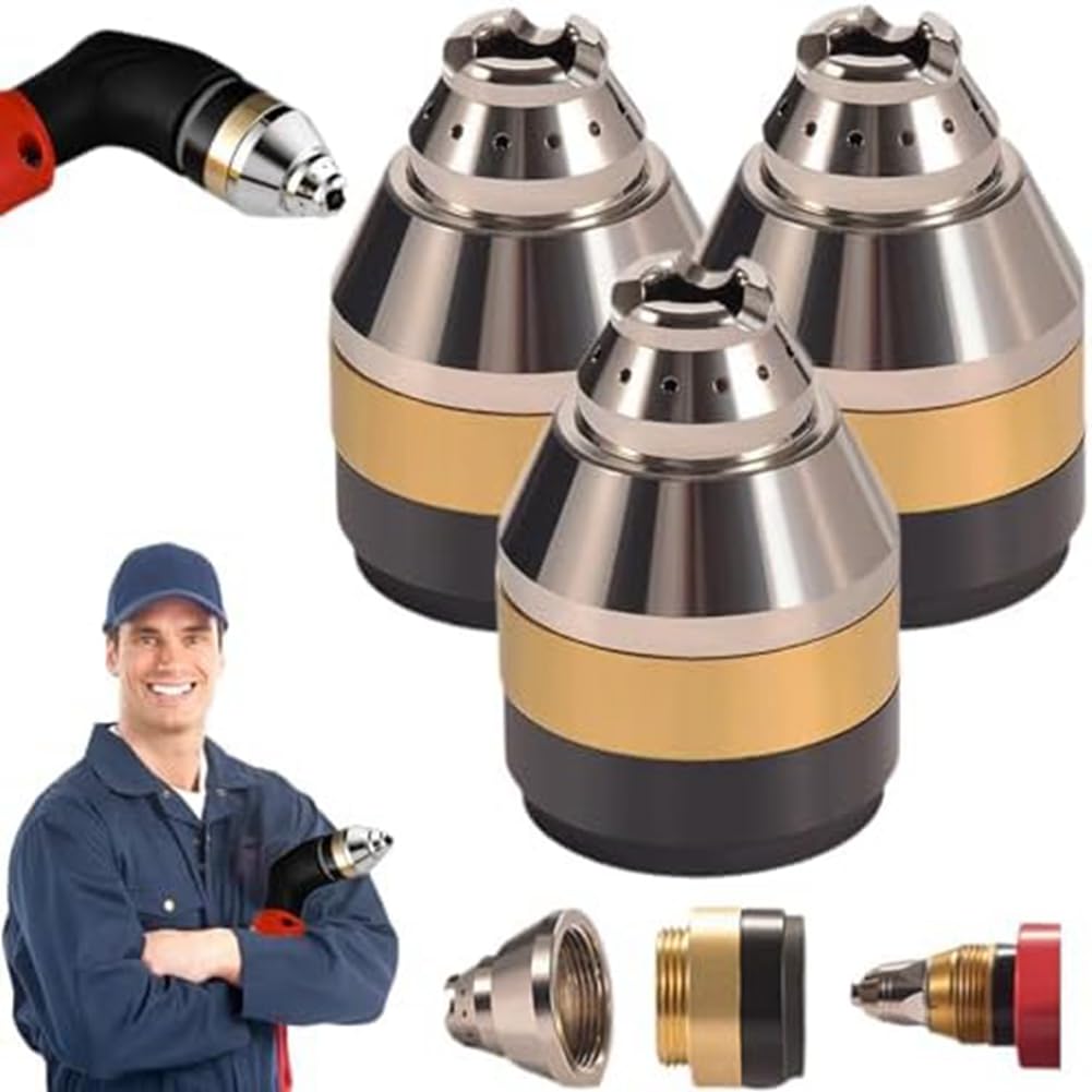 Pojedehy P80 Plasma Cutting Nozzle Protective Cover, Plasma Cutter Tips Electrodes Cover, Contactable Protective Cover (3Pcs) Easy to Use