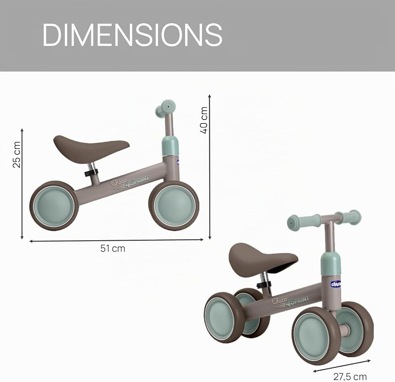 Draisienne Vélo Bebé 1 an sans Pédales, pour Enfants, Conduite Souple, Roues en Caoutchouc, siège Souple antidérapant, poignées antidérapantes, 1-3 Ans, Max 20 kg, Beige