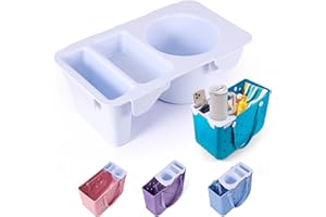 ONSLOWE Topper Tray for Bogg Bag-Cup Holder for Bogg Large/Medium/Small Tote, Semi-Open Design for Easy Access, Fits for Stanley 30oz 40oz Cups, Drink & Snack Organizer,Bogg Bag Accessories Tray,Grayish White