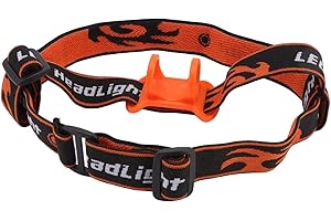 Elastic Headlight Strap, Outdoor Headlamp Strap Replacement Hands Headlamp Holder Strap for 22 to 32mm Diameter Flashlight St