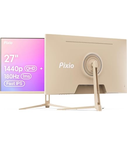 Amazon.com: Pixio PX278 Wave Beige 27 inch 180Hz Refresh Rate Quad