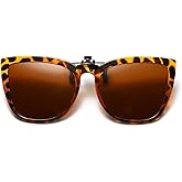 Long Keeper Polarized Clip on Sunglasses Over Prescription Women Men with UV Protection Clip on Cat Eyeglasses