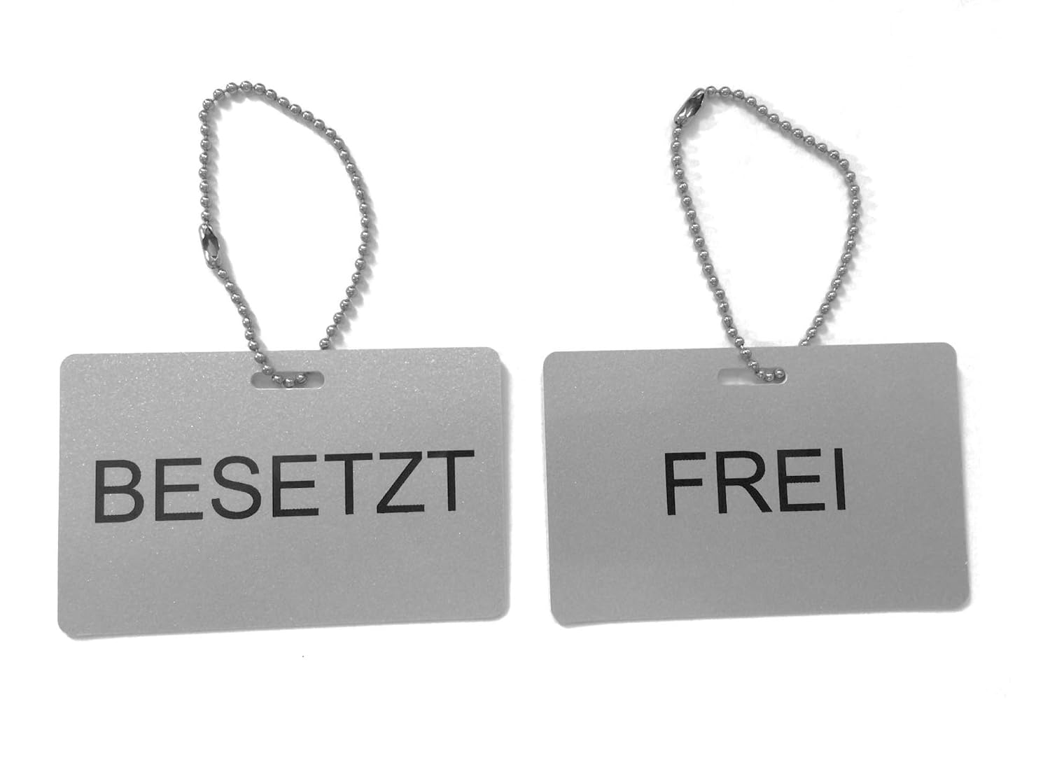 Frei / Besetzt Schild – Selbstklebend – Silber – Für Büros, Konferenzräume & Toiletten – 1 Stück