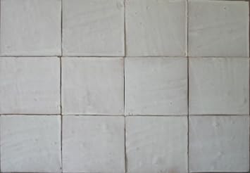 1m Grosse Weisse Zellige Fliesen 20x20x2cm Handarbeit Marokkanische Wandkacheln Amazon De Baumarkt