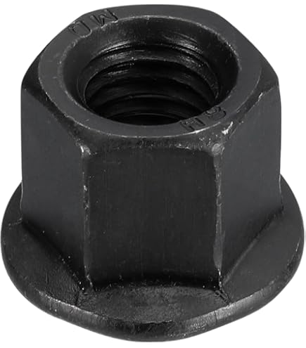 12 Dadi Autobloccanti A Flangia M8-1.25 Con Rivestimento Rame