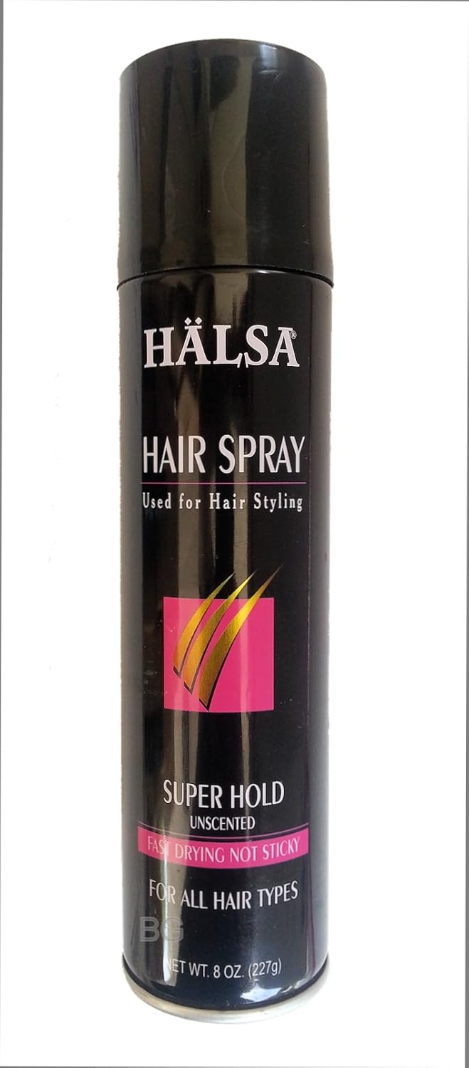 Amazon Com Halsa Hair Styling Unscented Spray Super Hold For All