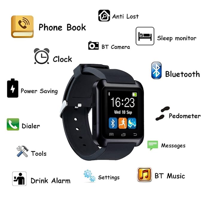 CHEREEKI Smartwatch Bluetooth Smart Watch Reloj Inteligente ...