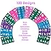 Face Paint Stencils By Bo Buggles | 120 Designs | Adhesive Stencils | Flex To Follow Contours Of The Body & Face For Perfect Application | Reusable Several Times.