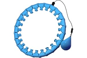 Songholee Weighted Smart Hula Hoop for Weight Loss & Fitness – 2 in 1 Smart Fitness Workout Hula Circle Hoop with 28 Detachab