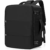 UPPACK Travel Backpack For Women Men Carry on Backpack Luggage Flight Approved Personal item Travel Bag Essentials Mochila de viaje Laptop College Backpack Large Black