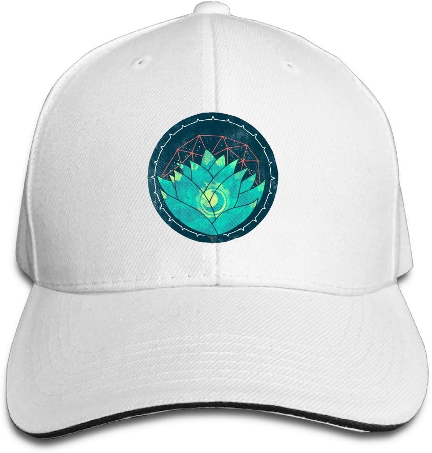 Visor Lotus Geometry Trucker Tats White Sandwich Peaked Cap