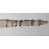 Highland Manor Wood ProductsHighland Manor Wood Products Round on Square Corner Guard Both Ends Turned - 48" Long x 1 1/2" Diameter with 90-Degree Notch - Unfinished Maple Wood Corner Protectors for Walls - (1 Guard)