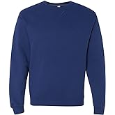 Fruit of The Loom Men's Fleece Crew Sweatshirt, Admiral Blue, Small