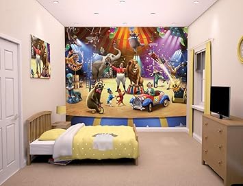 Amazon Com Brewster Wt42834 El Circo Pared Mural Wt42834 Home