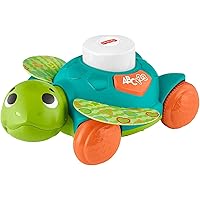 Fisher-Price Linkimals Sit-to-Crawl Sea Turtle, Light-up Musical Crawling Toy for Baby