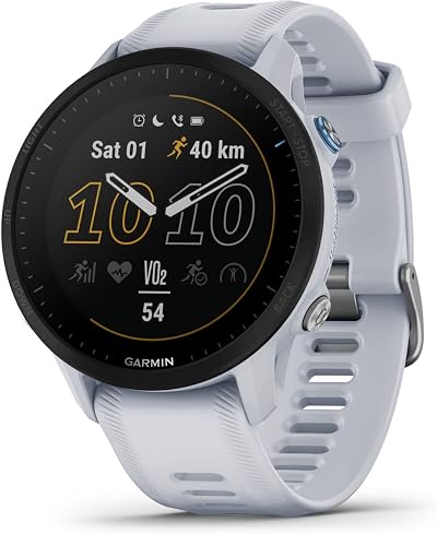 Garmin Forerunner 955 GPS Multisport Smartwatch White Grey Running Watch