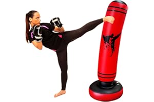 OLNIEZZL Toddler Heavy Punching Bag for Kids Boxing Bag Standing Kickboxing Bag with Stand Boxing Dummy Adults Inflatable Bopper Cool Fun Toys for Boys Sports Gifts Outdoor for Kids