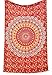 GLOBUS CHOICE INC. Wall Hanging Tapestries Mandala Tapestries Throw Bedspread Red Peacock Hippie Hippie Wall Tapestry