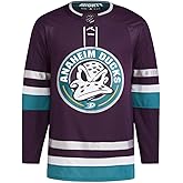 adidas Anaheim Ducks Purple 30th Anniversary Primegreen Authentic Jersey (44/X-Small)
