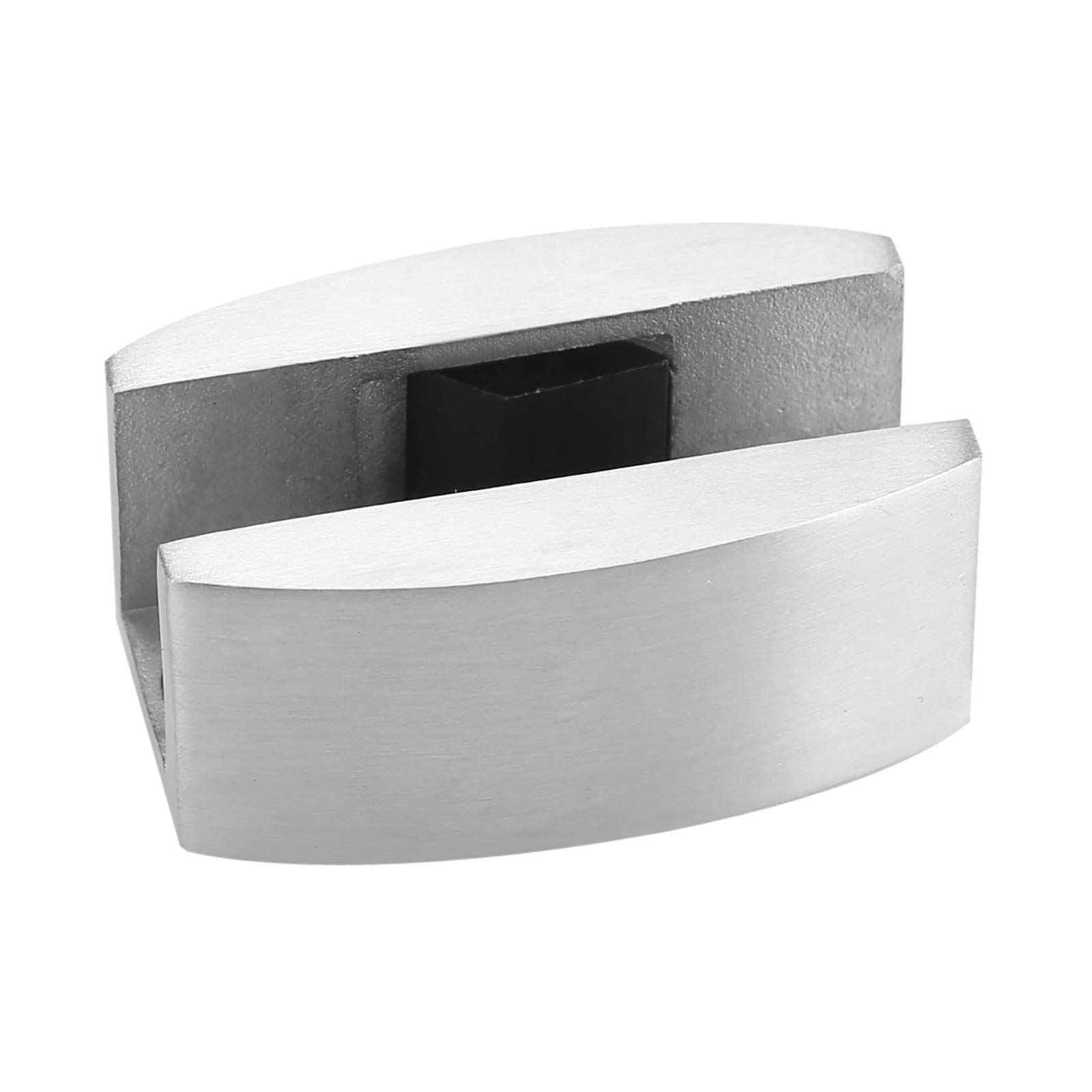 Floor Bottom Guide, Stainless Steel Floor Door Stopper Bumper Wall Protetor, Floor Roller Guide Sliding Door System Accessories for Frameless Sliding Glass Doors-Silver