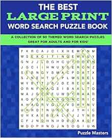 The Best Large Print Word Search Puzzle Book: A Collection ...