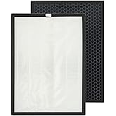 PUREBURG Air Filter Compatible with Puroair 400 Air Purifier,1-Pack H13 HEPA Activated carbon 2-IN-1 For Air Clean Dust VOCs Home Kitchen