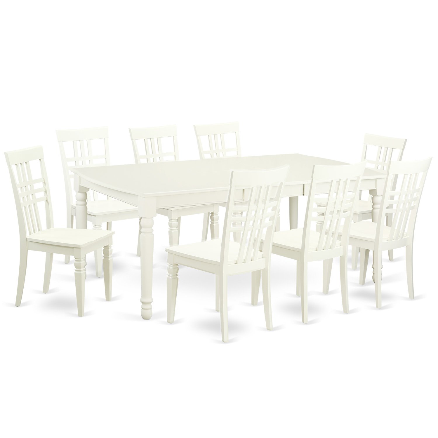Best dining set butterfly leaf table, eight chairs
