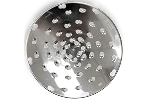 ALFA VS-12SD-5/16 Stainless Steel Grading Disk Replacement for Commercial Kitchen Shredders | 9.25" Diameter - 5/16" Grating Holes | Replacement for GS-12 and VS-9 Graters and Shredders