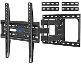 Mounting Dream TV Wall Mount for Most 32-65 Inch TV, Full Motion TV Mount with Dual Arms, Wall Mount Bracket with Swivel and Tilt, Fits 16", 18", 24" Studs, Max VESA 400x400mm, 99 LBS, MD2380-24K