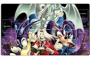 Mlikemat New Playmat Blue-Eyes Toon Dragon CCG TCG Card Game Play Mat + Free Bag (ZD014-131-A)