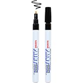 Uni-Ball Uni Paint PX-21 Oil-Based Paint Markers, Fine Line (1.2mm), Black, 2 Count