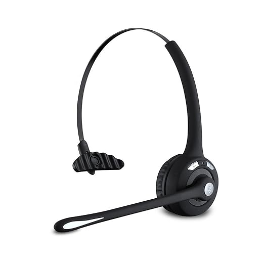 Willful Auriculares Bluetooth over ear Inalámbricos con Micrófono, Up tp 13 hours,Con el Mejor Ruido que Cancela para iPhone 7/6/6s/Huwei/Htc/LG/SamsungSmartphone, tablet, MP3 etc,para Conducir, oficina, reunión Negro
