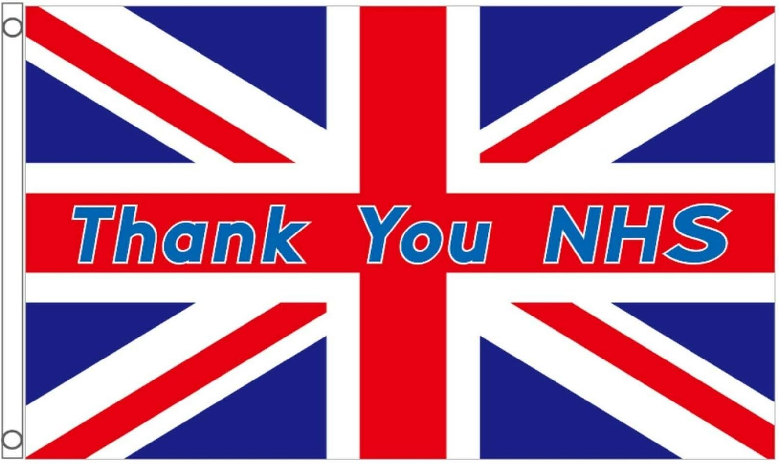 1000 Flags Thank You NHS Flag 5'x3' (150cm x 90cm) Includes Charity Donation