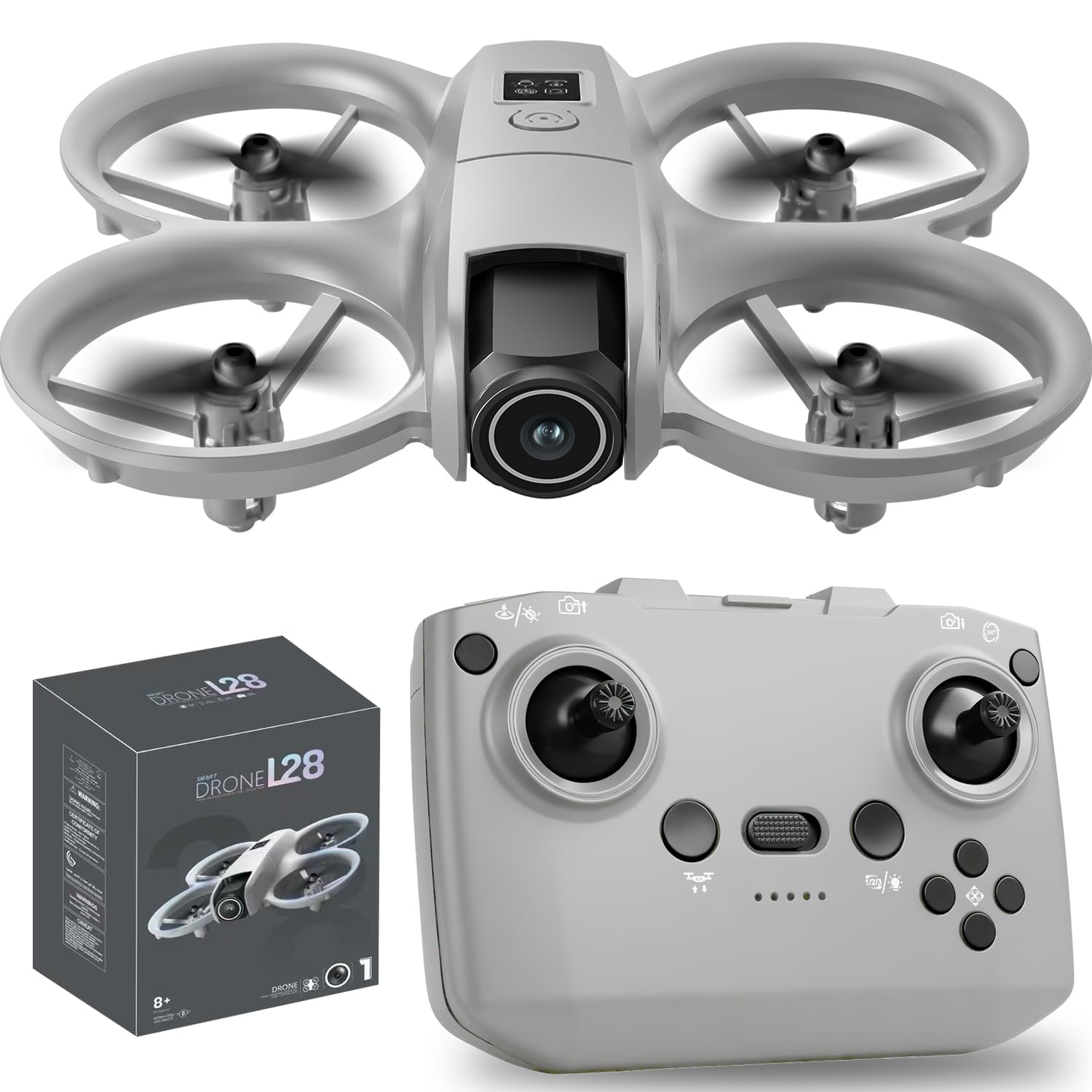 RC mini drone with carman 360 Flip Stunt Drone for Kids, Remote Control Quadcopter with Gravity Sensing, 3 Speed Modes, LED Light, 1 Batteries, altitude hold,headless mode,Foldable RC Plane Toys for teen Age 14+, Outdoor Fun Gifts easy to fly