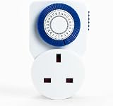 Status Timer Switch Mini 24 Hour Mechanical Timer White UK Plug S24HRMINIT6