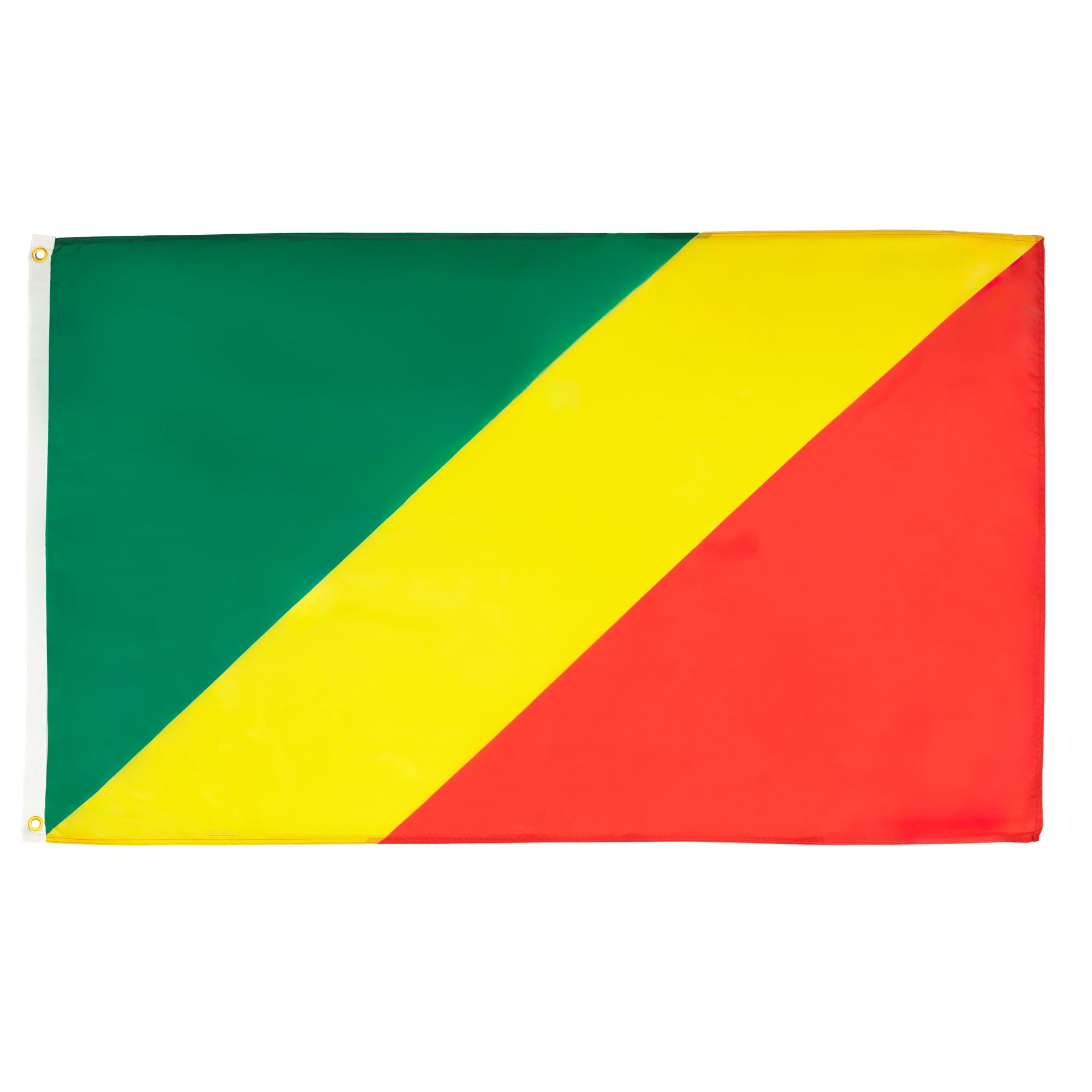 AZ FLAG - Republic Of The Congo Flag - 3x5 Ft - 100D Polyester Congolese Banner with Two Metal Grommets - Fade Resistant - Vivid Colors - 3' x 5' Feet - 150x90 Cm — image 1