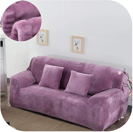 Amazon.com: Plush Fabric Sofa Cover Velvet Cloth Thick Slipcovers Keep