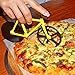 Bicycle Pizza Cutter Wheel -Topbest Creative Bicycle Frame Designing with Dual Sharp Black Stainless Steel Non-slip Cutting Hob Holiday Vacation Decoration Gift with Stand