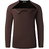 KGGEOO Fleece Lined Unisex Chemo Shirts for Port Access Long Sleeve Shoulder Surgery Zippers Off Shirt Thermal Dialysis Shirt