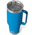 YETI Rambler 42 oz Straw Mug, Vacuum Insulated, Stainless Steel, Big Wave Blue