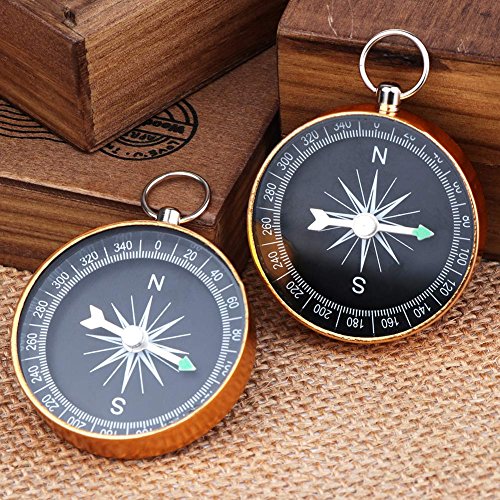 PartyTalk 50pcs Compass Wedding Favors for Guests, Compass Souvenir Gift with Kraft Tags for Travel - //coolthings.us