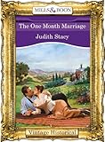 Front cover for the book The One Month Marriage by Judith Stacy