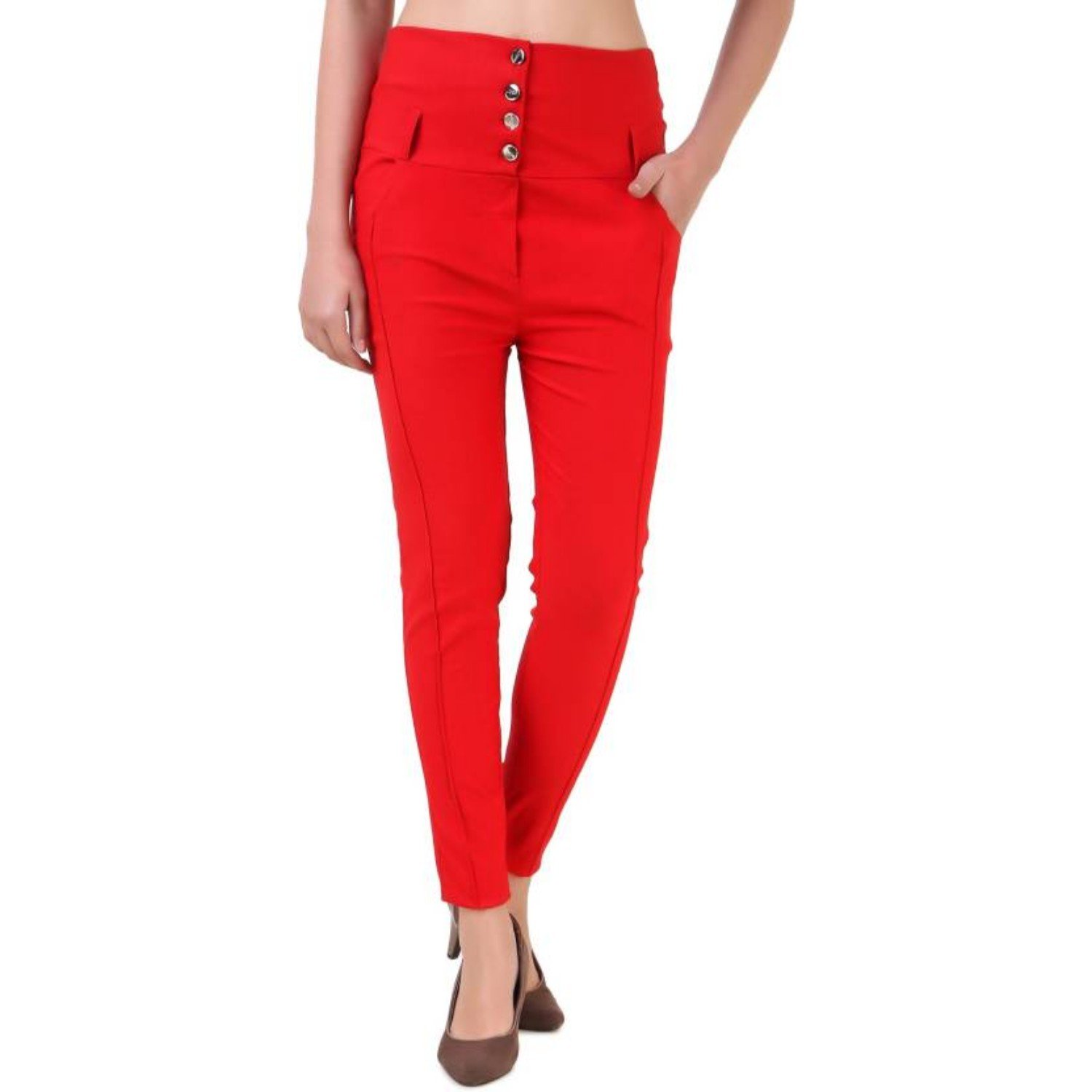 red jeggings for girls